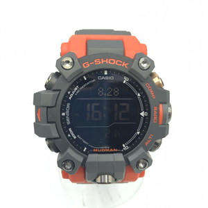 【中古】G-SHOCK MUDMAN GW-9500-1A4JF　ブラック　オレンジ　ジーショック[240017576722]