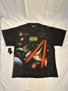 STAR WARS スターウォーズ 半袖Tシャツ EPISODE1 90s ファントムメナス USA製 ヴィンテージ ブラック 黒