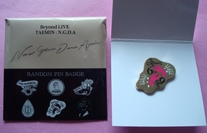K) テミン from SHINee TAEMIN Beyond LIVE N.G.D.A ランダム ピンバッジ 公式 グッズ バッチ 69