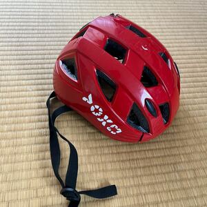 【スポーツ001】自転車用ヘルメット ジュニア用　赤