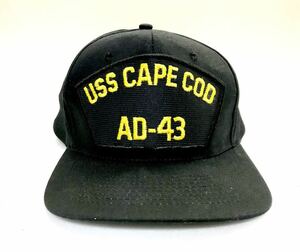 ★ アメリカ海軍 ★ USS AD-43 cape cod キャップ ネイビー スナップバック 紺 NAVY 軍物