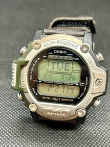 CASIO カシオ 腕時計　PRO TREK 1406 PTR-30 登山 キャンプ 旅行 ALTI-THERMO ビンテージ　説明書付