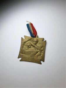 【ルネ・ラリック フランス 一次大戦勲章 】1914年 真鍮製メダル アールヌーボー