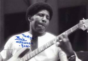 bass 1976年 ボブ・クランショウ Bob Cranshaw サイン フォト