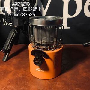 キャンプ用 高品質 多機能暖炉 ガスバーナー ヒーター 小型 2000w OD缶 野外登山 アウトドア 550g 12×20cm