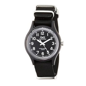 シチズン 腕時計 紳士/メンズ アナログ ソーラー電源 10気圧防水 ナイロンベルト ブラック E05A-001VK/7100ｘ１本/送料無料