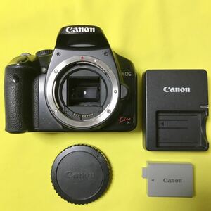 【バッテリー・充電器付き】Canonデジタル一眼レフカメラ EOS Kiss X2 + 充電器 LC-E5 + バッテリー LP-E5 撮影出来ましたが訳ありジャンク