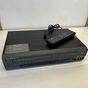 【通電のみ確認・ジャンク扱い】VHS/DVDレコーダー DX BROADTEC DXR160V DXアンテナ DVD VHS 一体型リモコン付 