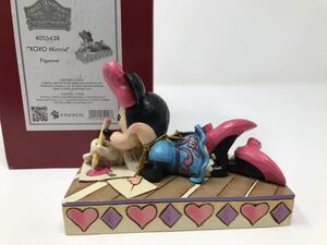 ミニーマウス　フィギュア！　ラヴレター！　XOXO! ジムショア！ GIFT! DISNEY TRADITION! Enesco! JIMSHORE!