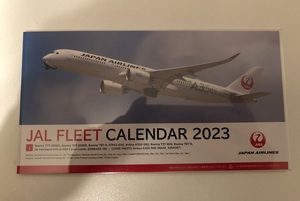 【新品未使用】 　JAL FLEET CALENDAR 2023 卓上 カレンダー　日本航空　航空会社 　飛行機 　JAPAN AIRLINES　JL