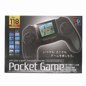 Pocket Game ポケットゲームコントローラー 118種ゲーム内蔵［ブラック］ 60014687