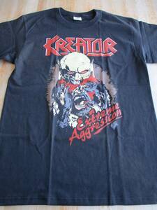 KREATOR Tシャツ extreme aggression banned cover 黒M / slayer metallica exodus testament sodom destruction death