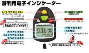 デジタルベースボールカウンターBSO インジケーター