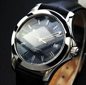 OMEGA オメガ Seamaster 120 Steel Blue 2Tone Dial メンズ クォーツ (極美品 ,電池新品) / 36mm