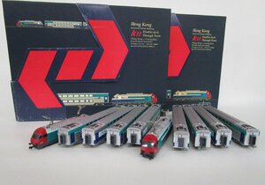 KATO 香港・Kttトレイン 機関車・ダブルデッカー客車 4両セット (A/B)【ジャンク】byn050302