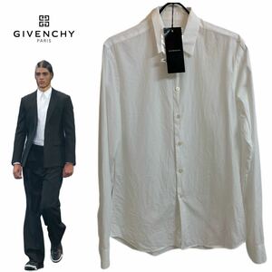 GIVENCHY PARIS ジバンシイ パリス 2014s MADE IN PORTUGAL リカルドティッシ期 ドレスシャツ 白シャツ ホワイト 39 15 1/2 アーカイブ