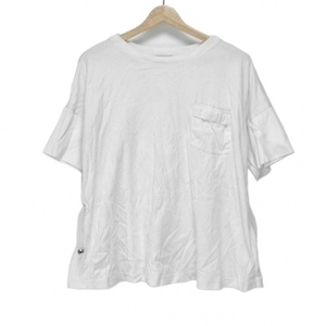 モンクレール MONCLER 半袖Tシャツ サイズS - 白 レディース クルーネック トップス