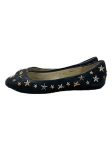 JIMMY CHOO◆フラットパンプス/38/BLK