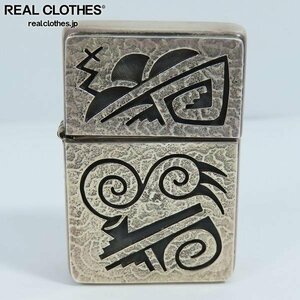 HOPI/ホピ族 Ruben Saufkie/ルーベンスフキー ZIPPO/ジッポー STERLING SILVER/スターリング シルバー プレーン 2007年製 /LPL