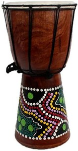4インチ ミニジャンベ アフリカン楽器　民族楽器 ハンドドラム　パーカッション 打楽器　子供　練習ため 室内装飾 インテリア 楽器 置物