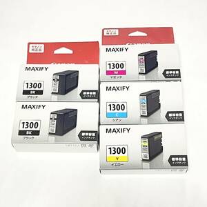 CANON 純正 インク 1300シリーズ 4色 5個セット PGI-1300 BK,PGI-1300 C,PGI-1300 Y,PGI-1300 M 24時間以内配送