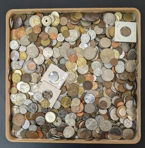S42412 古美術 古銭 硬貨 硬幣 貨幣 外国銭 世界コイン 大量まとめ 総重量約4.64kg アンティーク