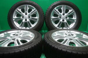 L376-19 送料無料 185/60R15 スタッドレス 4本セット ダンロップ WINTER MAXX WM02 7分山 ホンダ純正 フィット シャトル グレイス