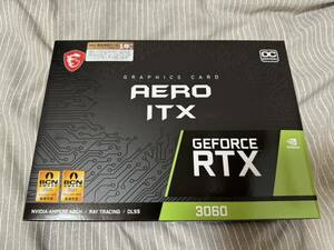 【動作良好】MSI GeForce RTX 3060 AERO ITX 12G OC [PCIExp 12GB]【1円スタート】