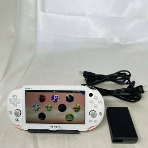 ★1円〜美品 動作確認済 SONY PS Vita PCH-2000ZA19 ライトピンク ホワイトWi-Fiモデル 本体 light pink white FW3.74