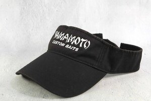 YAMAMOTO CUSTOM BAITS サンバイザー キャップ 帽子 ブラック 釣具 釣り具 T052