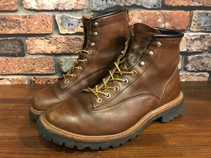 D844 メンズブーツ REDWING 2936 LINEMAN LUG レッドウイング ラインマン 人気 おしゃれ アメカジ 定番 茶 ブラウン ビブラム/ 26.0cm