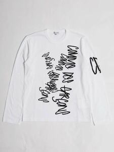 COMME des GARCONS コムデギャルソン 路面店限定 長袖Tシャツ ロゴTシャツ Mサイズ 長袖 Tシャツ カットソー ロンT ロゴ サイズM