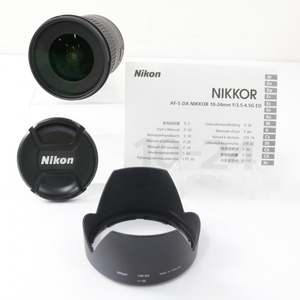【説明書付き】Nikon AF-S NIKKOR DX 10-24mm 1:3.5-4.5G ED ブラックカラー 黒色 ニコン 趣味 初心者 練習 020FEDFR99