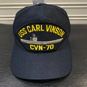 アメリカ製 EAGLE CREST イーグルクレスト CVN70 USS カールヴィンソン CARL VINSON 米海軍 空母 ミリタリー キャップ サイズ調節可