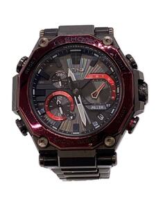 CASIO◆ソーラー腕時計_G-SHOCK/デジアナ/ステンレス/GRY/GRY