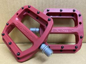 BURGTEC バーグテック MK4コンポジット Pedal ペダル　レースレッド　 新品未使用　ダウンヒル MTB BMX