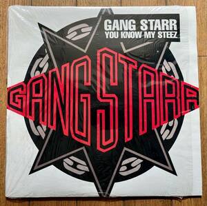 12 US盤 米盤 シュリンク付き レコード GANG STARR / YOU KNOW MY STEEZ・SO WASSUP?! 7243 8 38624 1 2 Guru DJ Premier