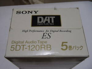 未使用品　SONYソニーDATテープ　5DT-120RB　高品位　DAT-ES120　120分5巻パック　未開封品