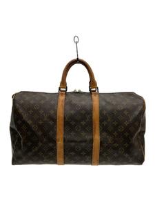 LOUIS VUITTON◆キーポル50_モノグラム・キャンバス_BRW/PVC/BRW