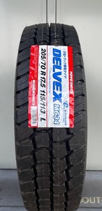 23102704　　【未使用】　★TOYO　DELVEX　M634★　205/70R17.5　115/113L　LT　21年製　1本