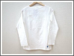 A211T　ORCIVAL オーシバル　ボーダー 長袖Tシャツ・カットソー　CLWW/B211　ホワイト　サイズ1　コットン100%　新品未使用品