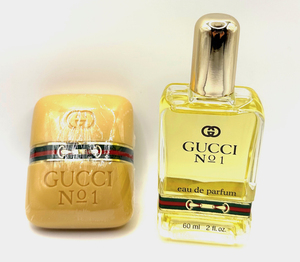 ★グッチ香水・GUCCI No.1 EAU DE PARFUM 60ml & PERFUMED SOAP 100g Sets ★未使用・地下冷暗倉庫保管・廃盤・入手困難