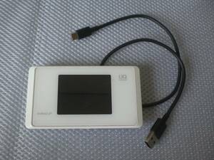 ８　UQ mobile　モバイルルーター　WiMAX2 UQ SPEED Wi-Fi next　WX05　ケーブル付