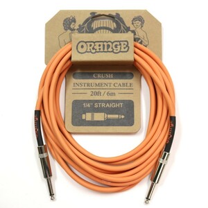 ORANGE CRUSH Instrument Cable 20ft 6m 1/4 Straight CA036 ギターケーブル ギターシールド