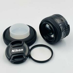 【未使用保管品】Nikon AF NIKKOR 50mm F1.4D ニコンレンズ ラバーレンズフード付き【閉店カメラ店展示品】