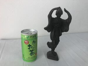 阿波踊り 高橋敬典 女像 人形 金属工芸品 鉄製 人間国宝 置物　高さ:18cm 横幅:8cm