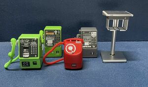 タカラトミー NTT東日本 公衆電話ガチャコレクション 5種セット 公衆電話用スタンド