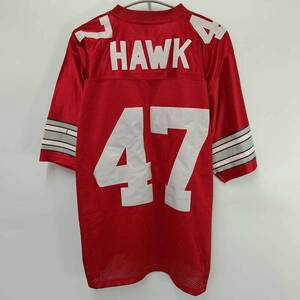 【中古】オハイオ州立大学バックアイズ アメフト ジャージ ユニフォーム #47 AJ HAWK ホーク M メンズ LEGEND