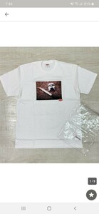 Supreme Tee WHITE 白 ロゴ Tシャツ シュプリームTシャツ MF DOOM Tee サイズM fragment ape 菅田 木村拓哉 Wネーム