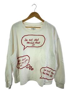 BODE◆DIALOGUE BUBBLE SWEATSHIRT/スウェット/M/コットン/WHT